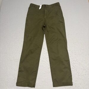 Banana Republic High Rise Authentic Chino Pants Women Olive Green Size 10